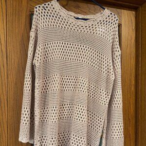 Crochet Beach Cover-up light pink